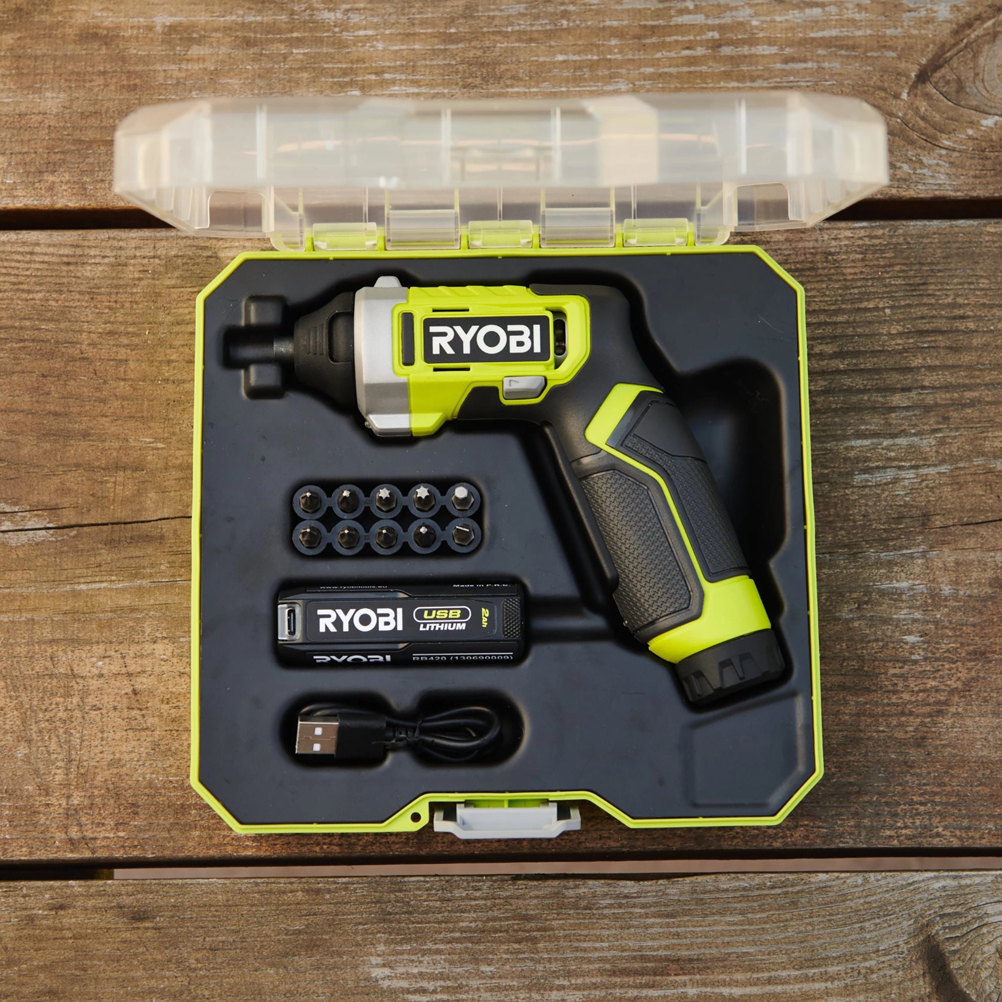 Ergonomic screwdriver Ryobi RSD4-120T 4V 2Ah