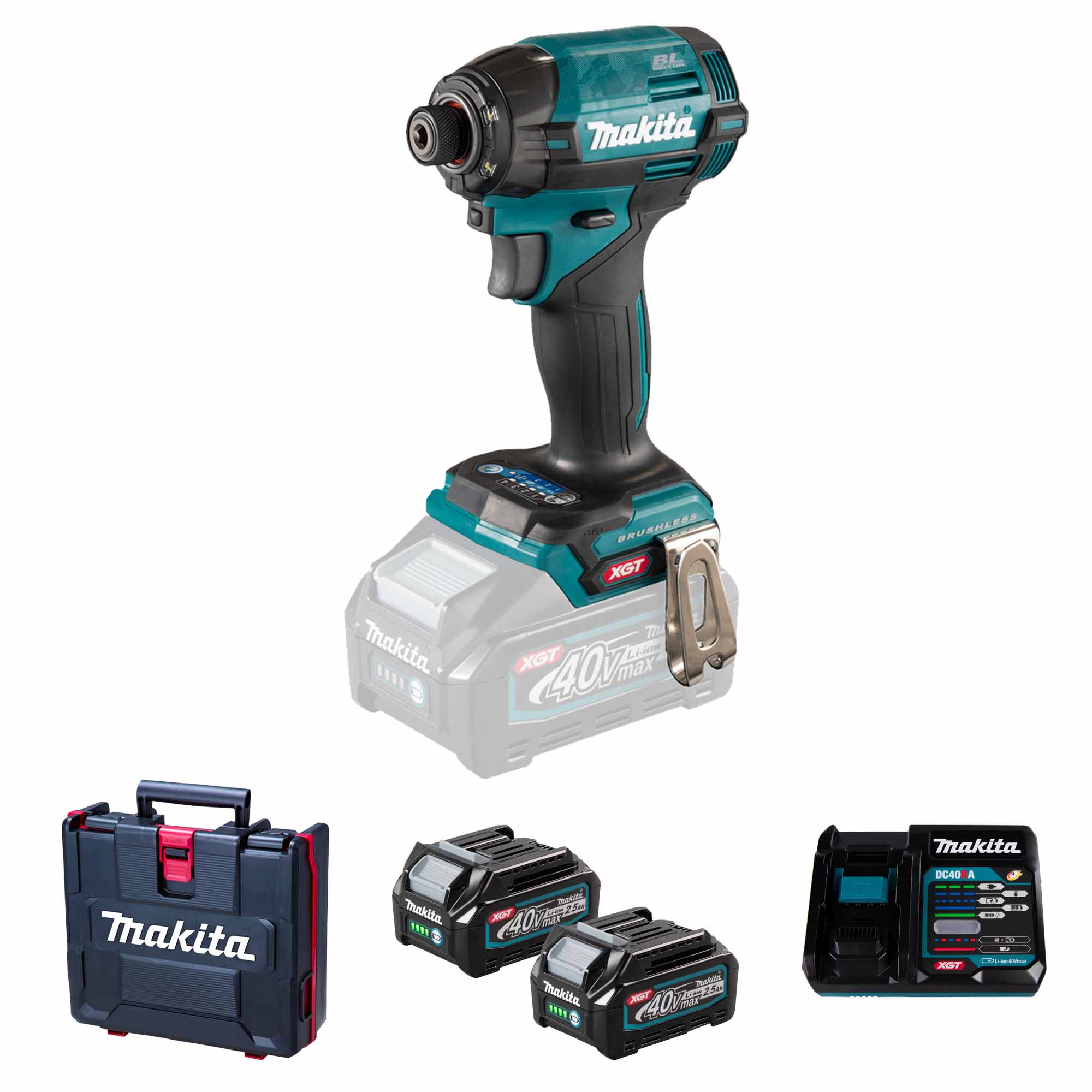 Avvitatore Makita XGT TD002GD202 40V 2.5 Ah