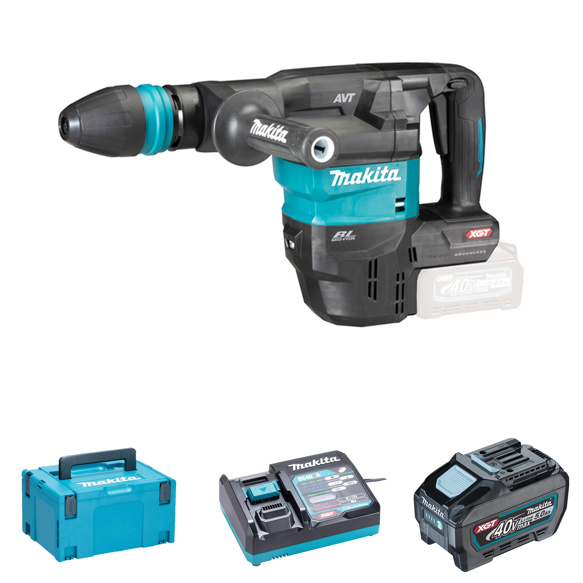 Martello Demolitore Makita HM001GT201 40V 5Ah