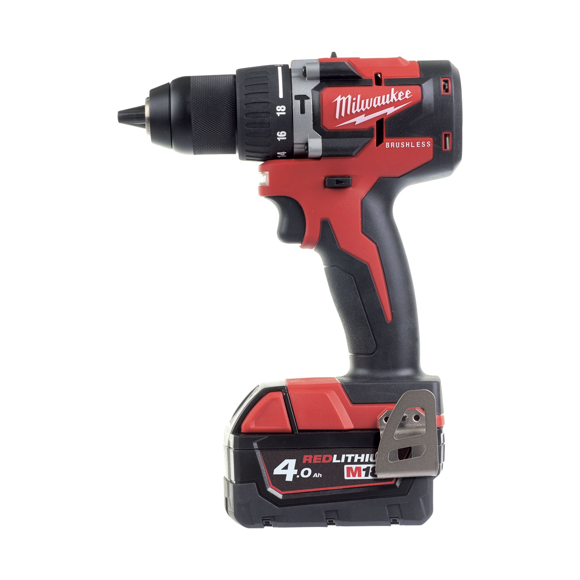 Trapano con percussione Milwaukee M18 CBLPD-402C