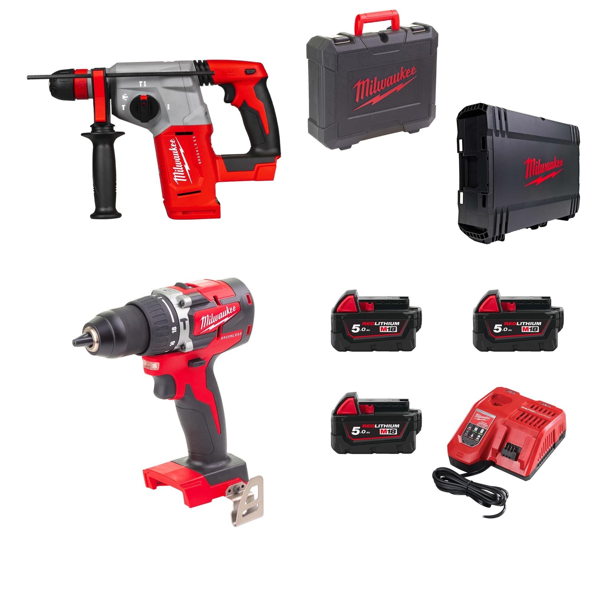 Kit Power Pack Milwaukee M18 PP2PA-503X 18V 5Ah